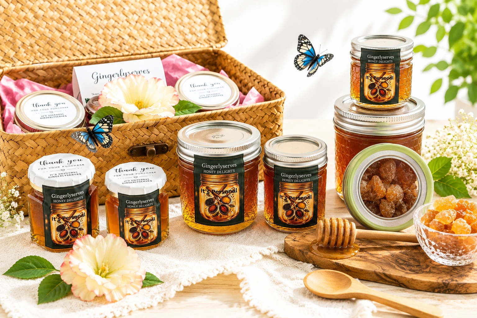 Premium artisan wellness gift basket